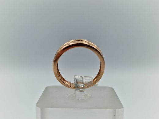 Zelta gredzens ar cirkoniju, 2.64 g, izm. 17