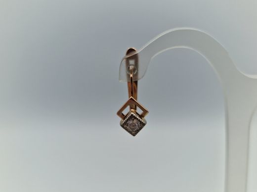 Zelta auskari ar cirkoniju, 2.61 g