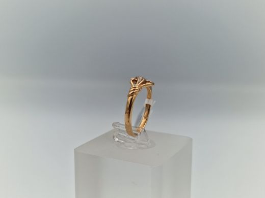 Zelta gredzens ar briljantu, 2.01 g, izm. 16.2