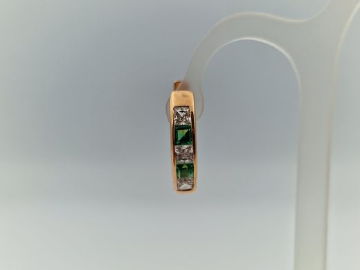 Zelta auskari ar cirkoniju, 4.29 g