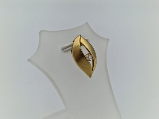 Zelta kulons ar cirkoniju, 1.71 g