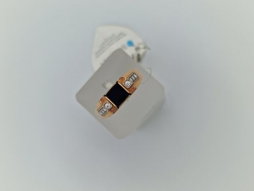 Zelta gredzens ar cirkoniju, 4.49 g, izm. 22.5