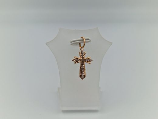 Золотой кулон с цирконом, 1.09 г