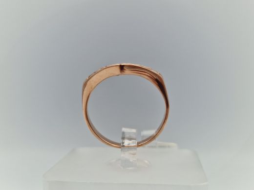 Zelta gredzens ar cirkoniju, 2.02 g, izm. 16