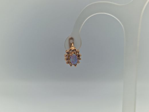 Zelta auskari ar cirkoniju, 3.48 g