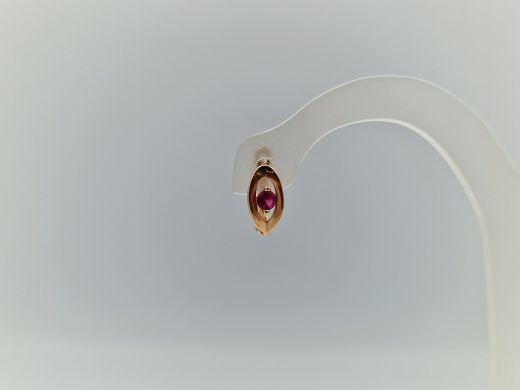 Zelta auskari ar cirkoniju, 1.09 g