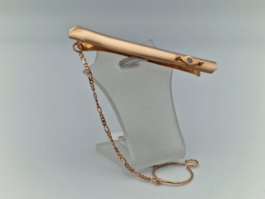 Золотая пряжка с цирконом, 4.57 г