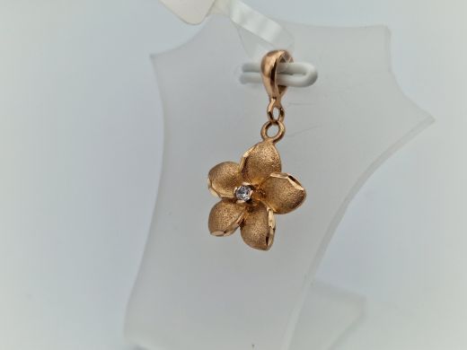 Золотой кулон с цирконом, 1.57 г