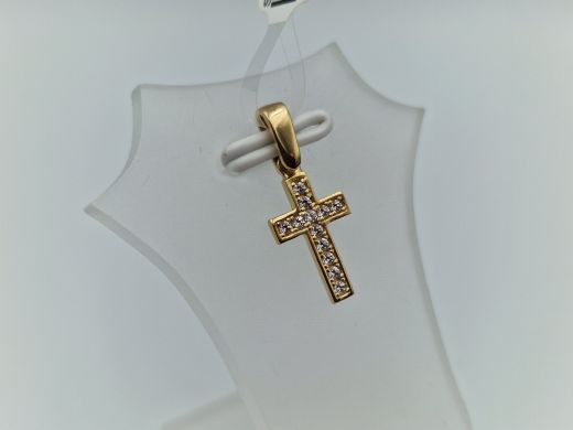 Золотой кулон с цирконом, 0.85 г