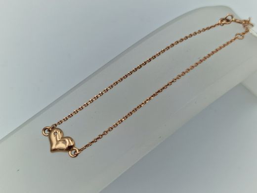 Gold bracelet with zircon, 1.53 g