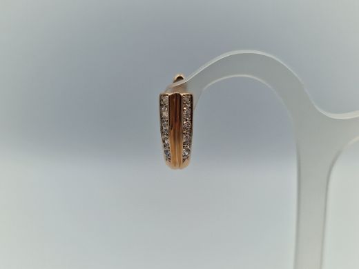 Zelta auskari ar cirkoniju, 3.31 g