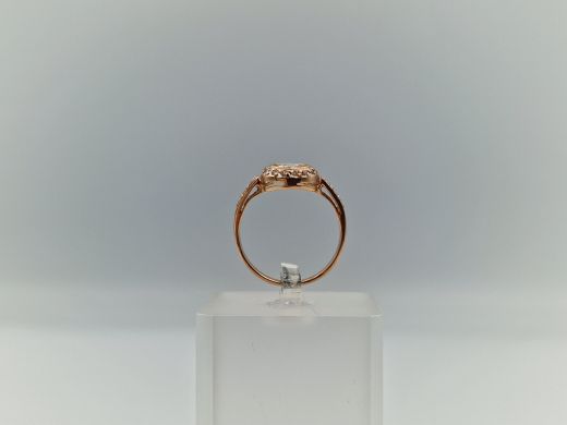 Zelta gredzens ar cirkoniju, 2.82 g, izm. 18