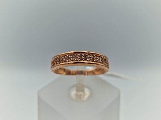 Zelta gredzens ar cirkoniju, 1.98 g, izm. 17.5