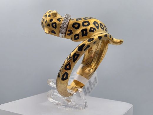 Gold ring with diamond and ruby, 10.84 g, size 17