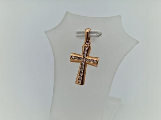 Золотой кулон с цирконом, 0.87 г