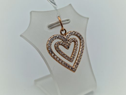 Золотой кулон с цирконом, 2.2 г