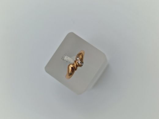 Zelta gredzens ar cirkoniju, 1.98 g, izm. 16.5