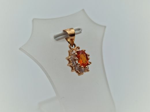 Zelta kulons ar cirkoniju, 1.47 g