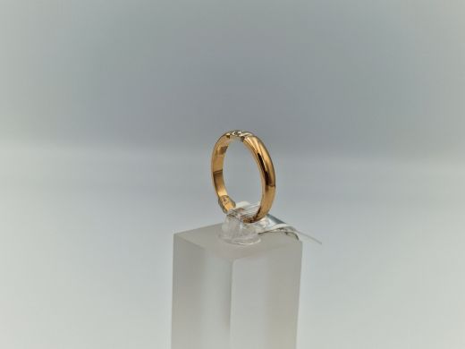 Zelta gredzens ar briljantu, 2.67 g, izm. 17