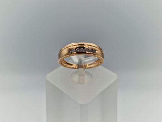 Zelta gredzens ar cirkoniju, 2.46 g, izm. 16