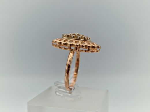 Zelta gredzens ar cirkoniju, 1.65 g, izm. 19