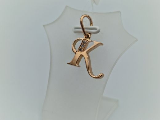 Zelta kulons ar cirkoniju, 1.91 g