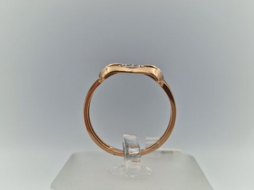 Zelta gredzens ar cirkoniju, 2 g