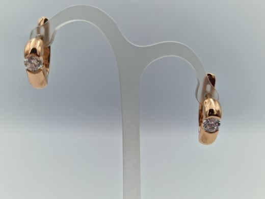 Zelta auskari ar cirkoniju, 4.73 g