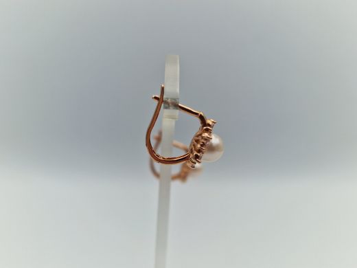 Zelta auskari ar cirkoniju, 2.47 g