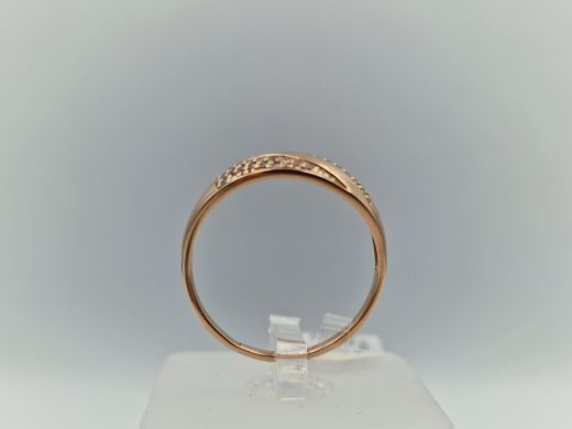 Zelta gredzens ar cirkoniju, 2.32 g, izm. 19.5