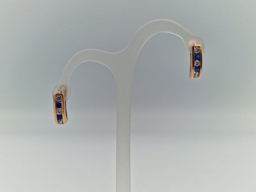 Zelta auskari ar cirkoniju, 2.12 g