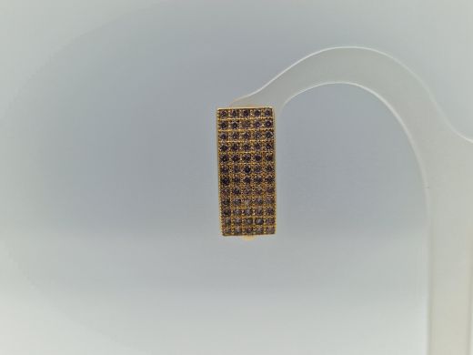 Zelta auskari ar cirkoniju, 4.28 g
