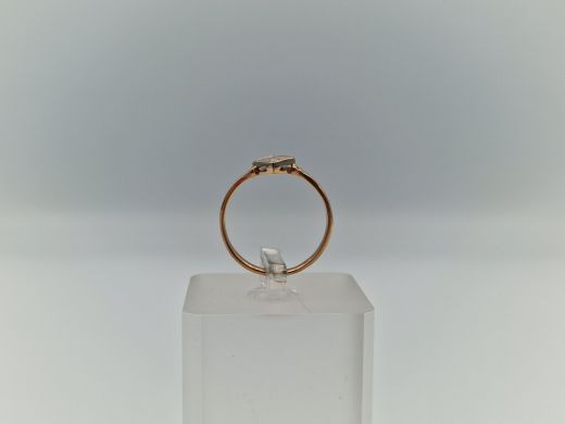 Zelta gredzens ar cirkoniju, 1.95 g, izm. 17.5