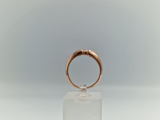 Zelta gredzens ar cirkoniju, 1.99 g, izm. 17.5