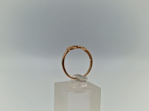 Zelta gredzens ar cirkoniju, 1.32 g, izm. 16.5