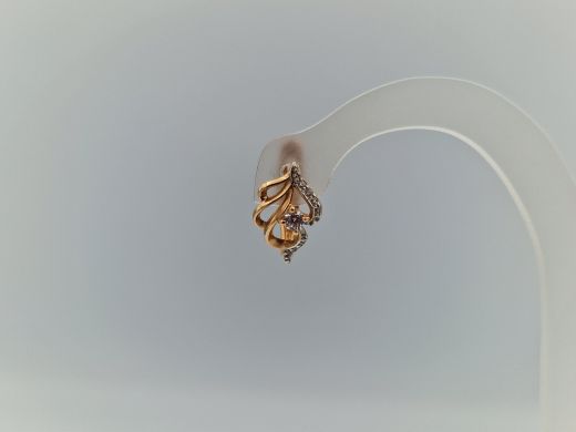 Zelta auskari ar cirkoniju, 2.17 g