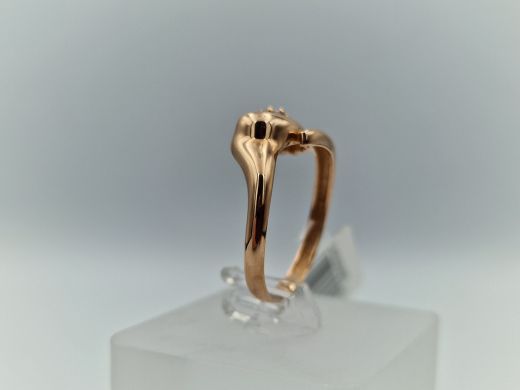 Zelta gredzens ar cirkoniju, 2.13 g, izm. 18.2