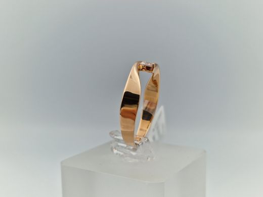 Zelta gredzens ar cirkoniju, 2.44 g, izm. 19.5