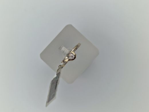 Zelta gredzens ar briljantu, 1.66 g, izm. 16.5