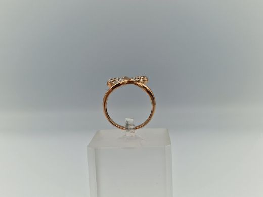 Zelta gredzens ar cirkoniju, 3.42 g, izm. 17.8