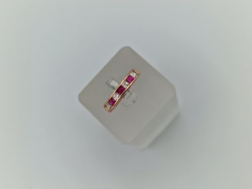 Zelta gredzens ar cirkoniju, 1.92 g, izm. 16.5