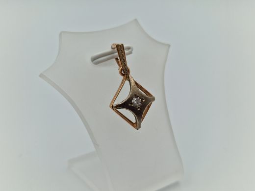 Zelta kulons ar cirkoniju, 1.47 g