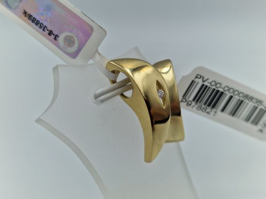 Zelta kulons ar briljantiem, 4.57 g