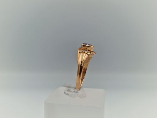 Zelta gredzens ar cirkoniju, 3.1 g, izm. 20.5