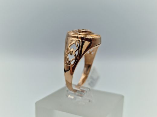 Zelta gredzens ar cirkoniju, 5.13 g, izm. 20.8