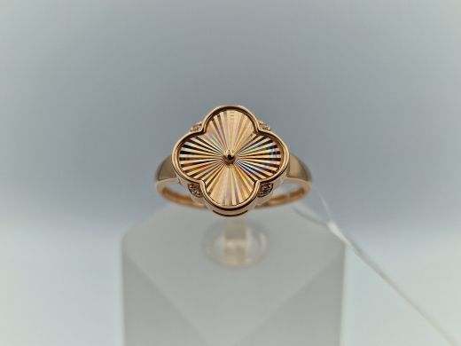 Zelta gredzens ar cirkoniju, 2.49 g, izm. 19