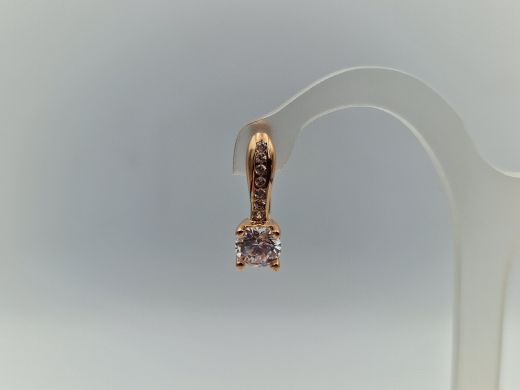 Zelta auskari ar cirkoniju, 2.02 g