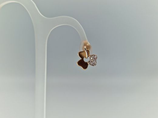 Zelta auskari ar cirkoniju, 1.6 g