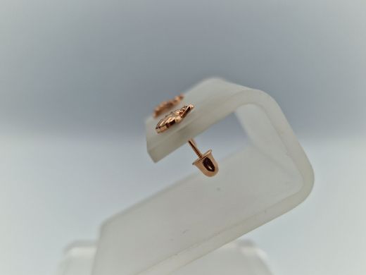 Zelta auskari ar cirkoniju, 0.55 g