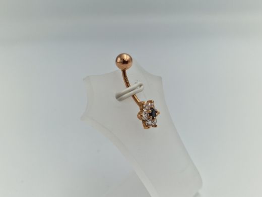 Золотой кулон с цирконом, 1.11 г